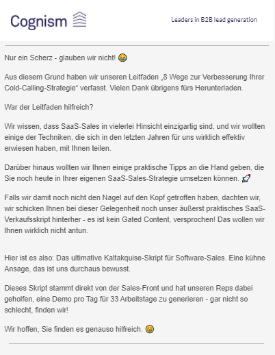 cognsim email 2
